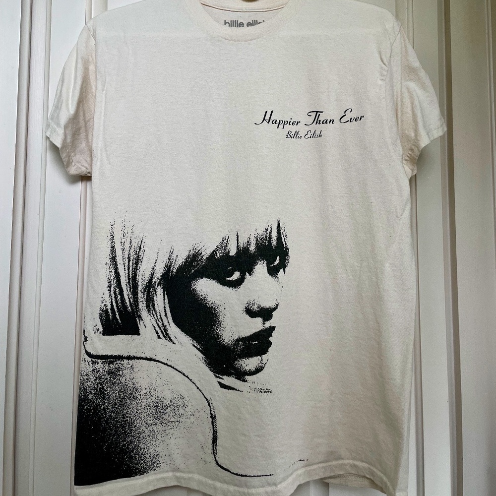 billie eilish official merchandise cotton tee Happier Than Ever